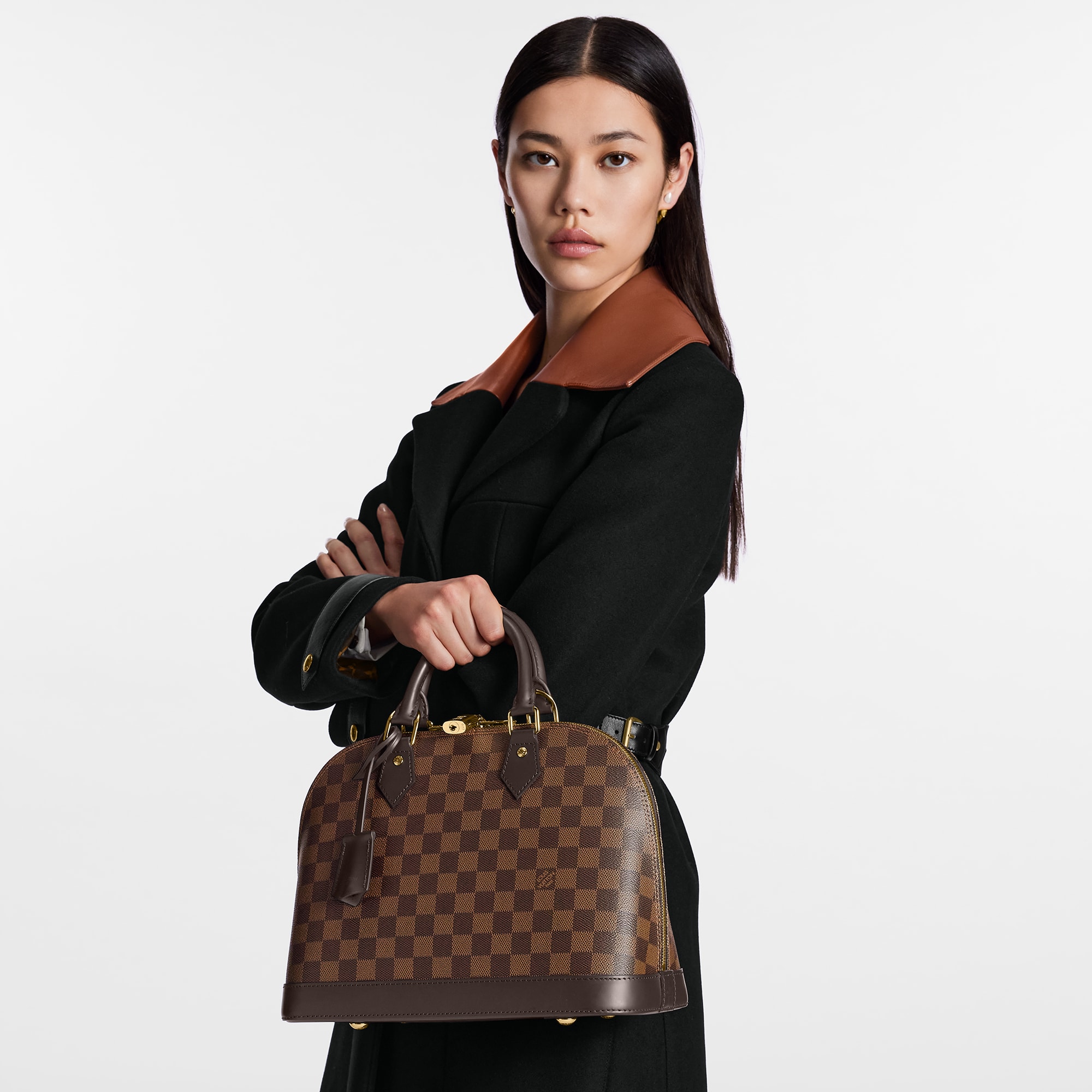 Alma PM Luxury Damier Ebene Canvas Brown LOUIS VUITTON